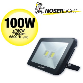 iLight LED Strahler 1x100W, 7500lm, 6500K, schwarz