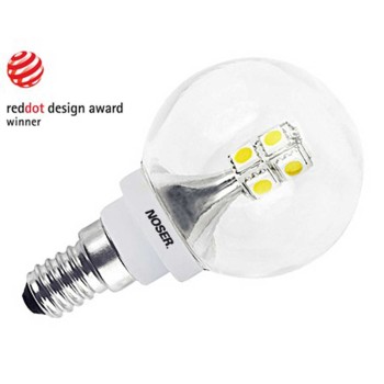 NOSER-LED G45 Bulb, clear, E14, 2W, 200lm, 3000?K