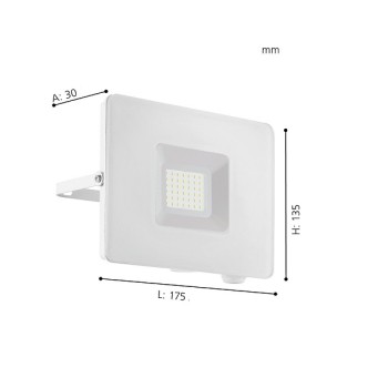 LED Applique d'extérieur FAEDO 3, blanc