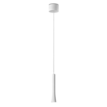 OLIGO LED Pendant luminaire RIO, height adjustable, 1 light, matt white, canopy matt white