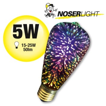 NOSER Filament LED ST64, multicolour, E27, 5W, ~50lm