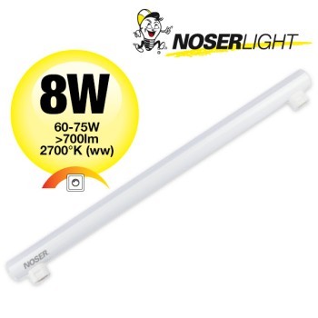 NOSER LED Linienlampe S14s, 8W, 700lm, 2700K, 500mm, dimmbar