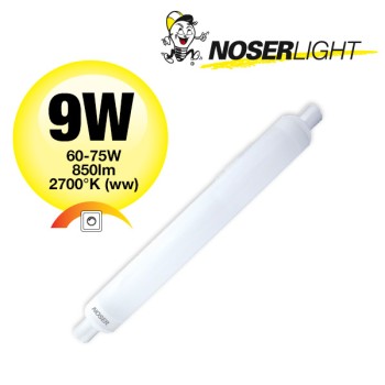 NOSER LED Soffite frosted, S19, 9W, 850lm, 2700?K,