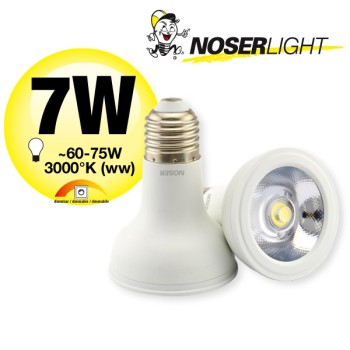 NOSER High Performance LED-PAR20, 7W, IP20, 630lm/1317cd, 3000?K, dimmable,                                                  No. art.: 8840.07