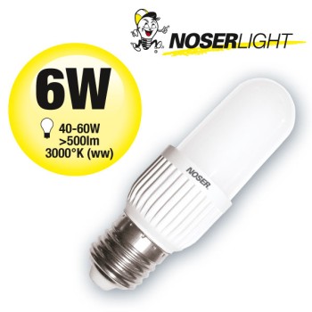 LED NOSEC-E E27, 6W, >500lm, 830/3000K