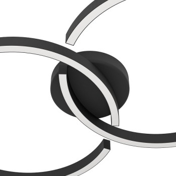 AMANDOLO LED ceiling light, black