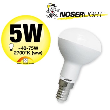 NOSER LED -R50, 240V, E14, 5W, dimmbar, 180°, 2700K, Art. Nr. 926.051