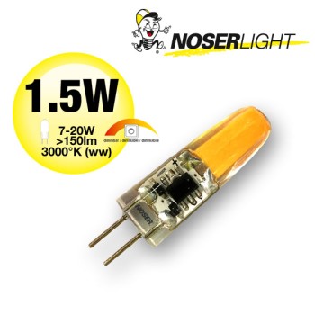 NOSER LED  Stiftsockel G4, 1.5W,  150lm, 12V, 3000K, dimmbar