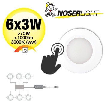 NOSER LED  Einbauleuchte / Unterbauleuchte, SET, weiss