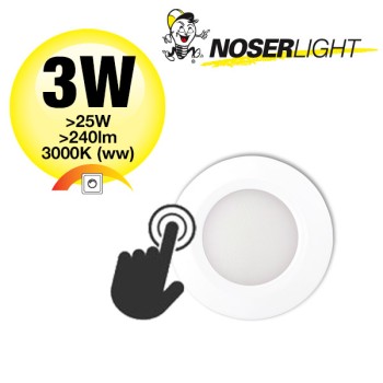 NOSER LED Cabinet Lights, colour white, 3W, >240lm, 3000?K warmwhite