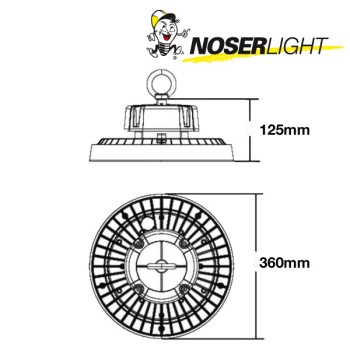 NOSER Highbay LED-Fluter, "Smart Choice", 150-250W