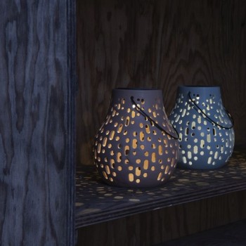 Solar Ceramic Lamp mauve