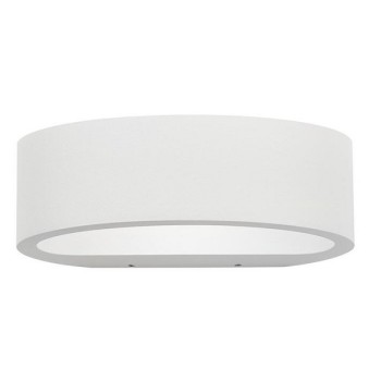 LED Applique SHARP, blanc, IP54, lumière blanche chaude