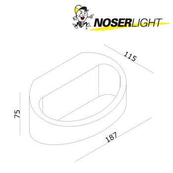 LED Wall Lamp SHARP, anthrazit, IP54, warm white