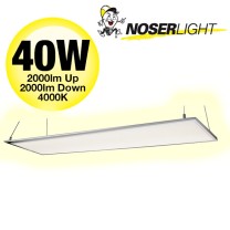 NOSER LED  Klarglas-Panel, "Up N Down", 40W, 4000Km, 4000K, kaltweiss