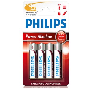 Spare Batteries AA Power Alkaline 4Stk