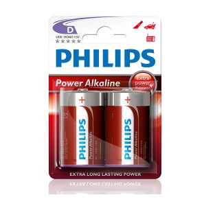 Spare Batteries D Power Alkaline 2Stk