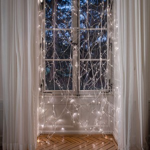 Branch Curtain white312LED ww, 1.4 x 2.5m, 12V/7.2W - 5m lead wire, indoor, whitewarm-white