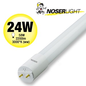 NOSER T8 LED Tube, d?poli, G13, 150cm, 24W, 2150lm, 3000?K