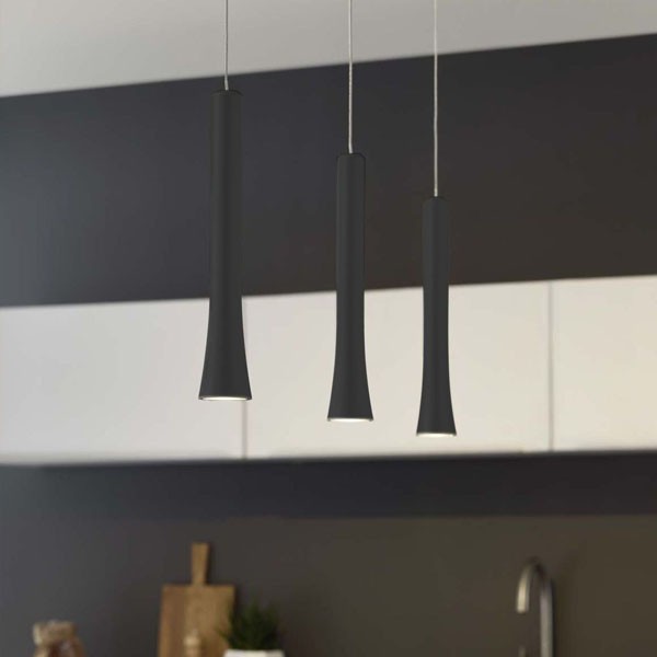 OLIGO LED Pendant luminaire RIO, height adjustable, 1 light, canopy matt white