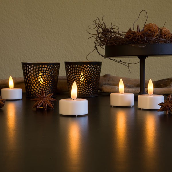 Tea Light Set white