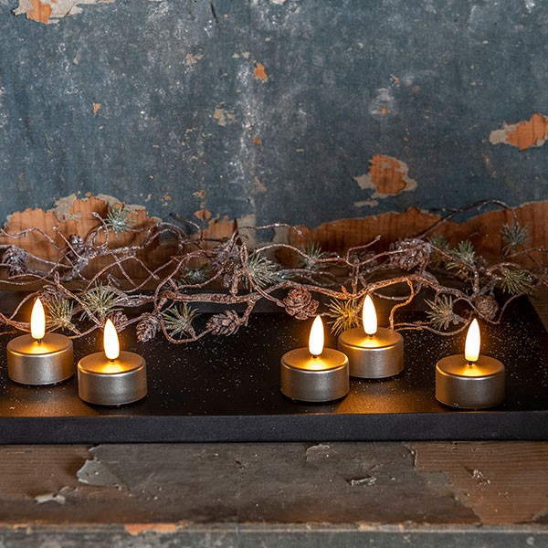 Tea Light Set grey