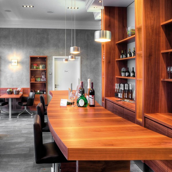 OLIGO LED Pendant luminaire GRACE, 1-fold, invisible height adjustment, brushed aluminium
