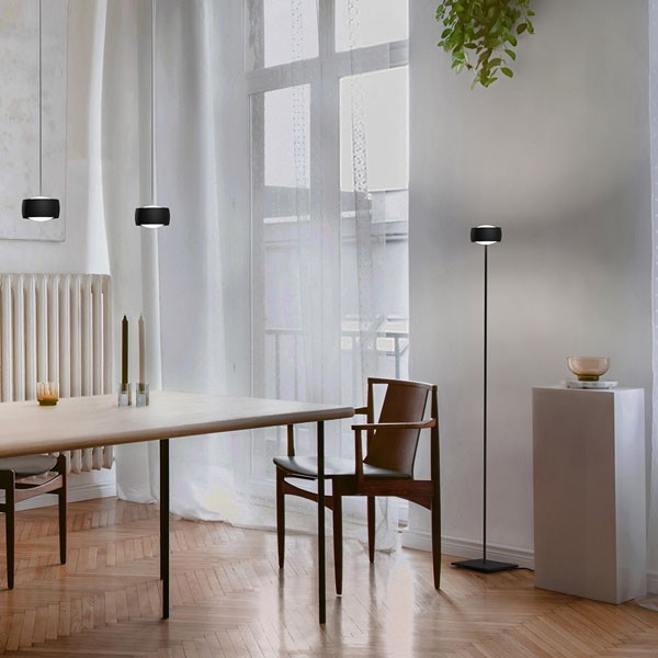 OLIGO Floor Luminaire GRACE, matt black