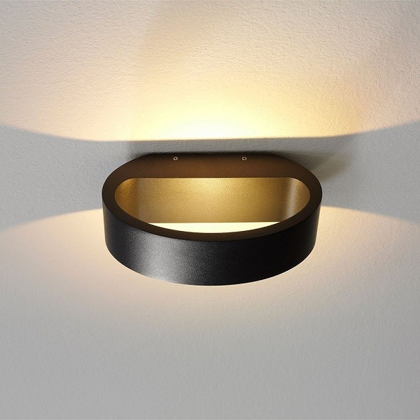 SHARP LED outdoor/wall light, black
